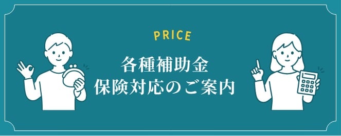 各種補助⾦保険対応のご案内